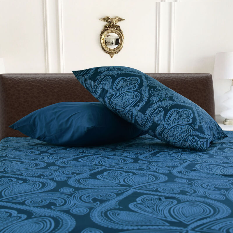 Lux Decor Collection Bed Sheets - Brushed Microfiber Paisley Sheet Set