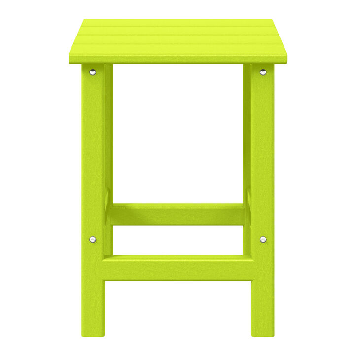 WestinTrends Westintrends 14" square outdoor Side table for Adirondack chair
