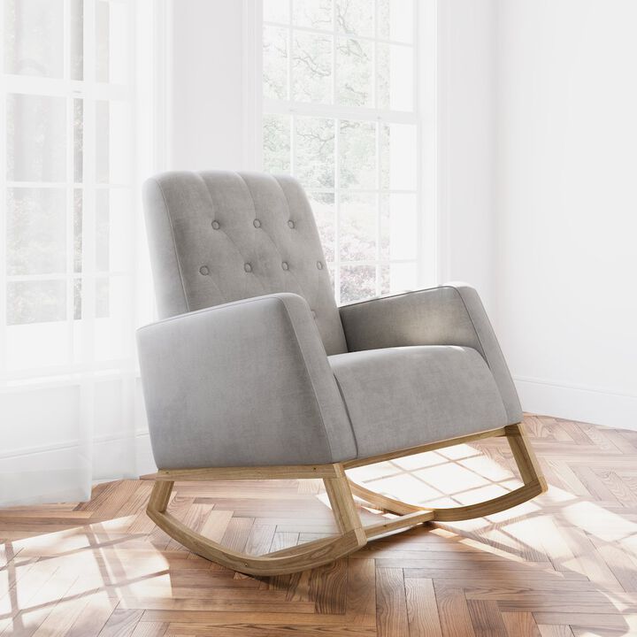 Storkcraft Northern Lights Nursery Rocker - Natural/Steel