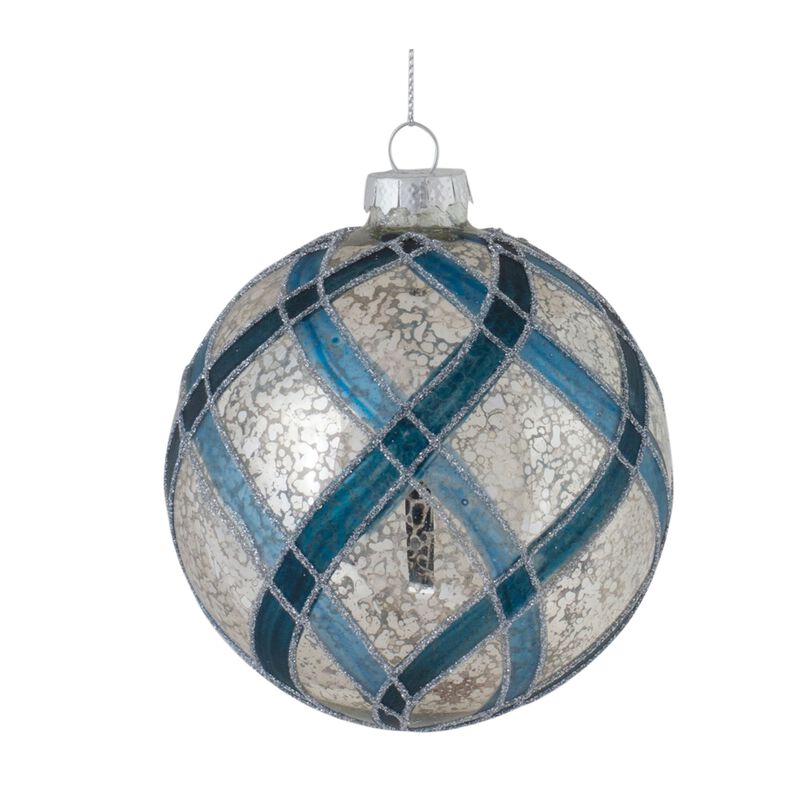 Set of 6 Glass Ornaments - 4.75"H, 6"H for Timeless Christmas Styling