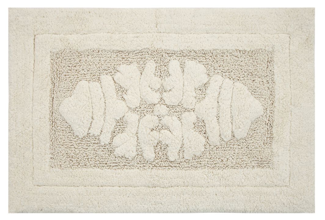 Knightsbridge Cipher 220 GSF Non Skid Back Bath Rug 17 x 24 - Light Blue