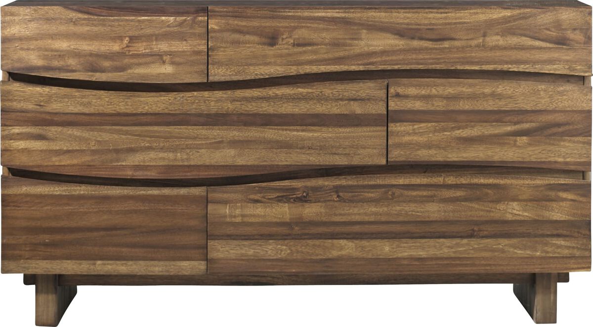 Ocean Six Drawer Solid Wood Dresser