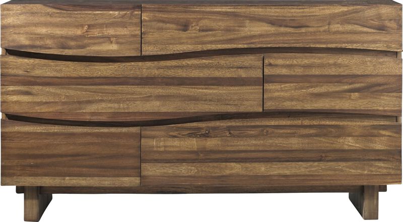 Ocean Six Drawer Solid Wood Dresser