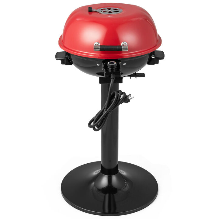 1600W Electric BBQ Grill with Removable Non-Stick Warming Rack