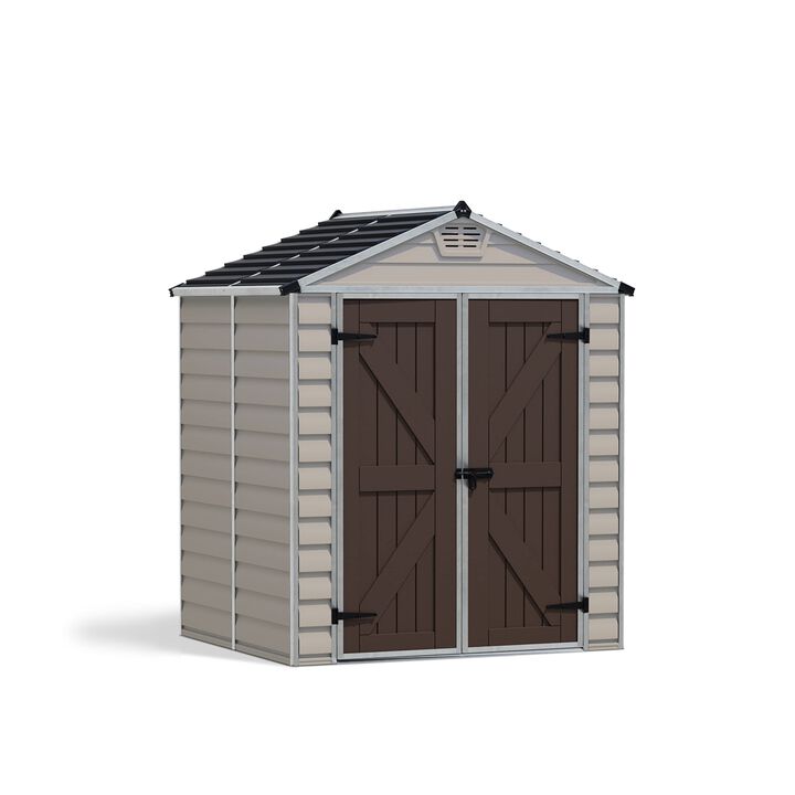 Palram - Canopia SkyLight 6' x 5' Shed - Tan