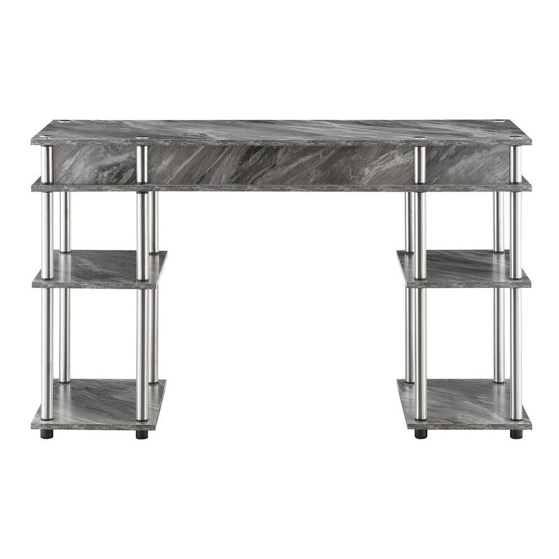 Convenience Concepts Designs2Go No Tools Student Desk, Gray Marble