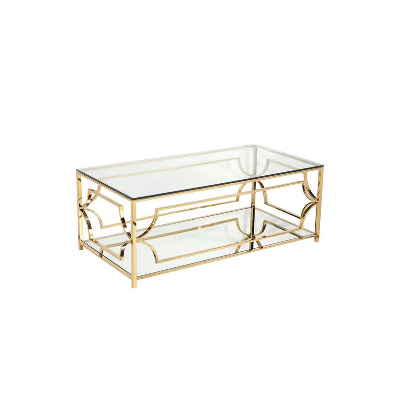 Bristol Rectangle Coffee Table Gold