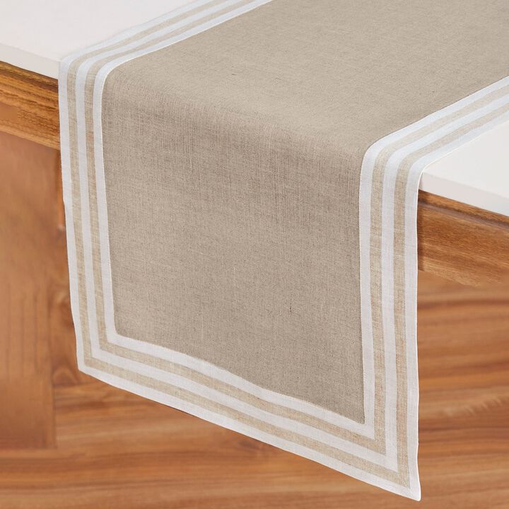 Solino Home 100% Pure Linen Table Runner | Mila