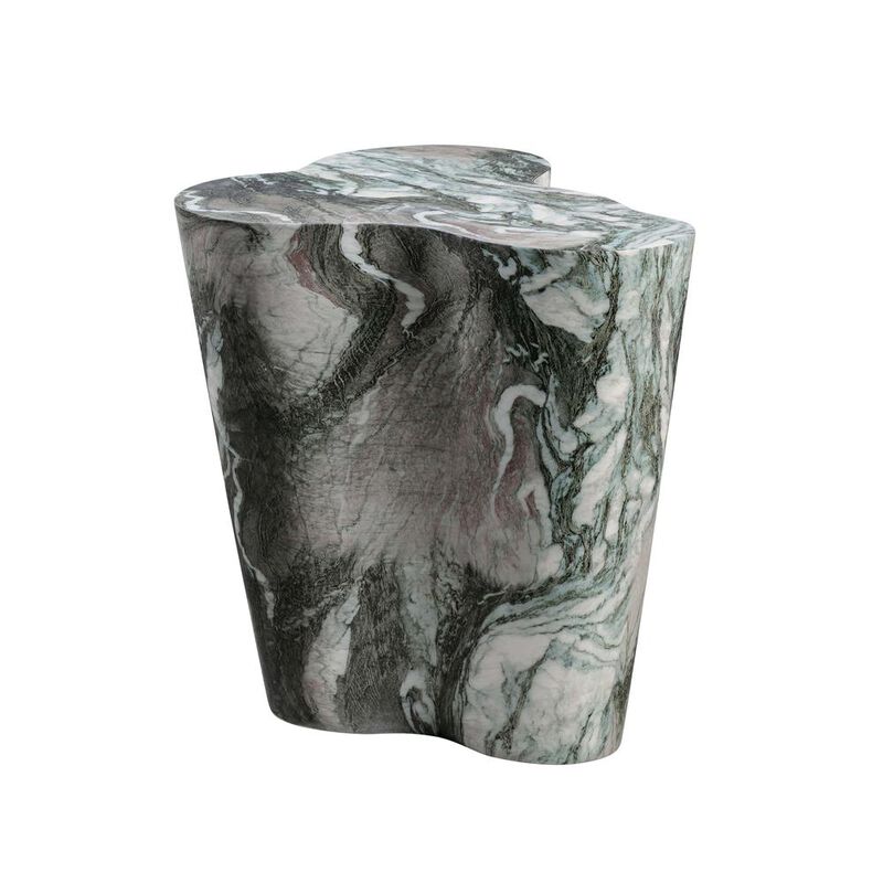 Belen Kox Marbleized Grey/Blush Tall Side Table, Belen Kox
