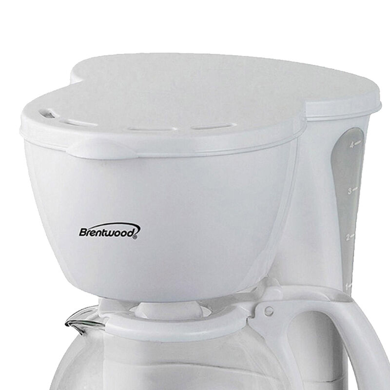 Brentwood 4 Cup Coffee Maker - White