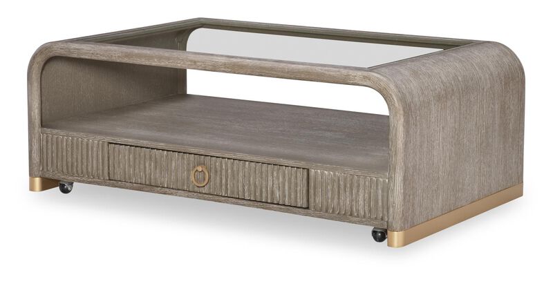 Miramar Glass Top Cocktail Table