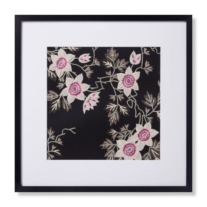 Passion Vine Black Ivory Wall Art