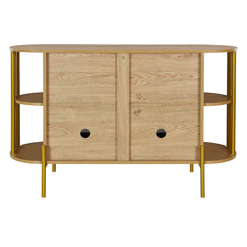 Merax 2-Door Elegant Curved Sideboard Cabinet