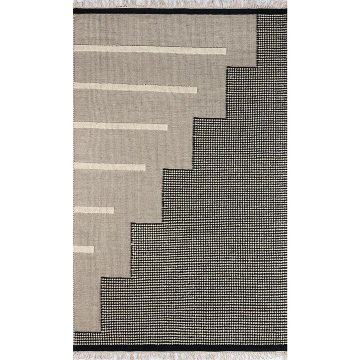 Novogratz Contemporary Rectangle Area Rug, Black, 9' X 12'