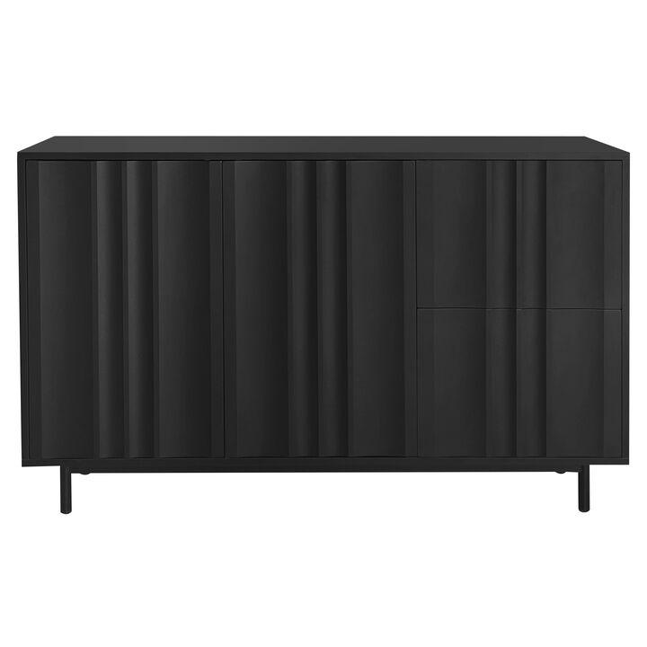 Merax Wave Pattern Storage Cabinet MDF