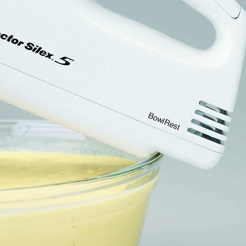 Proctor Silex Easy Mix 5 Speed Hand Mixer in White