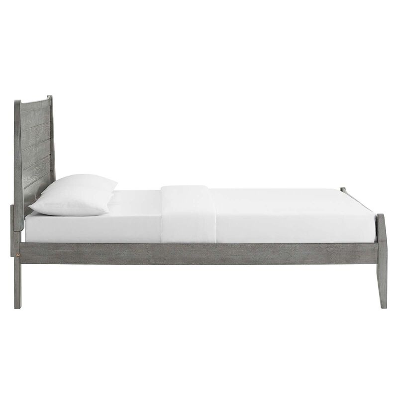 Modway - Georgia King Wood Platform Bed Gray