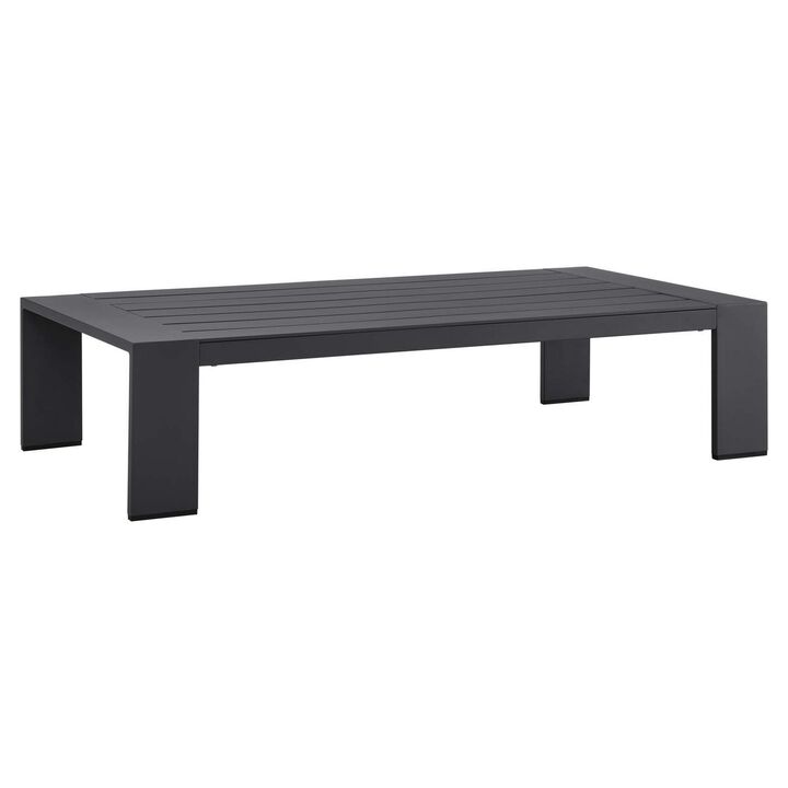 Tahoe Outdoor Patio Powder-Coated Aluminum Coffee Table-Benzara
