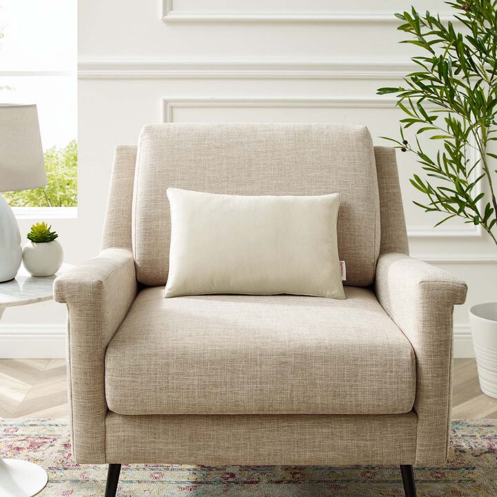 Enhance 18" Lumbar Performance Velvet Throw Pillow
