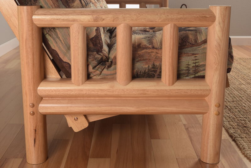 Lodge Futon with Storage Drawers and Canadian Print Mattress
