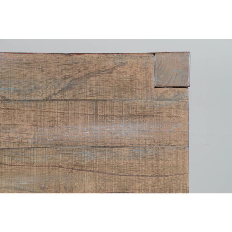 Sunny Designs 48 Modern Mindi Wood Cocktail Table in Weathered Brown