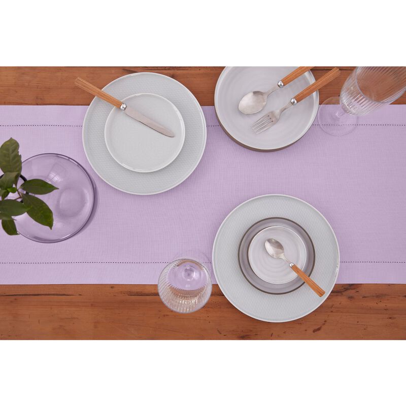 Solino Home Cotton Linen Hemstitch Table Runner