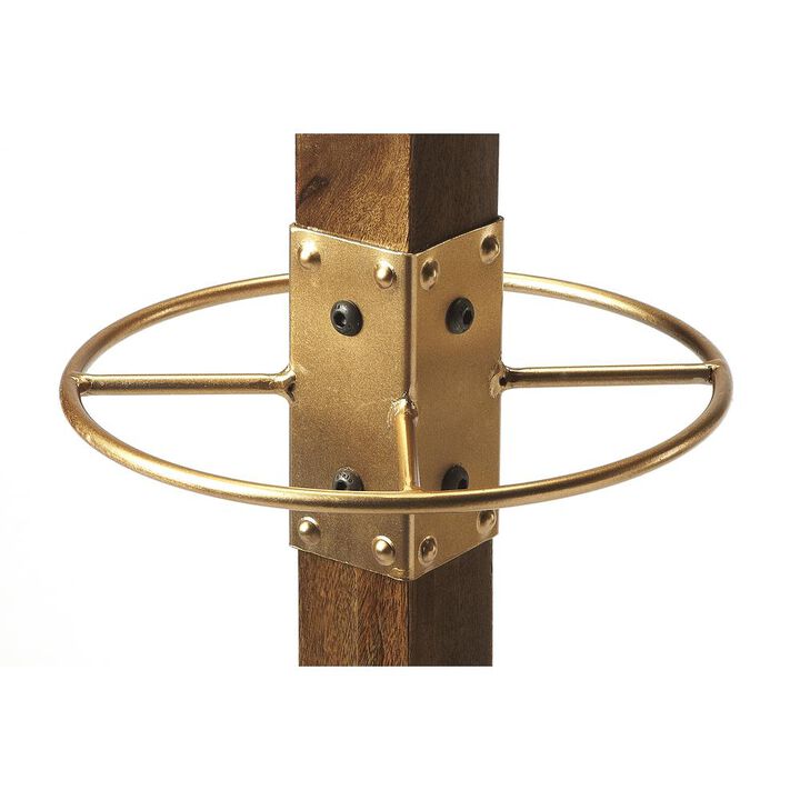 Wood and Gold Coat Rack, Belen Kox