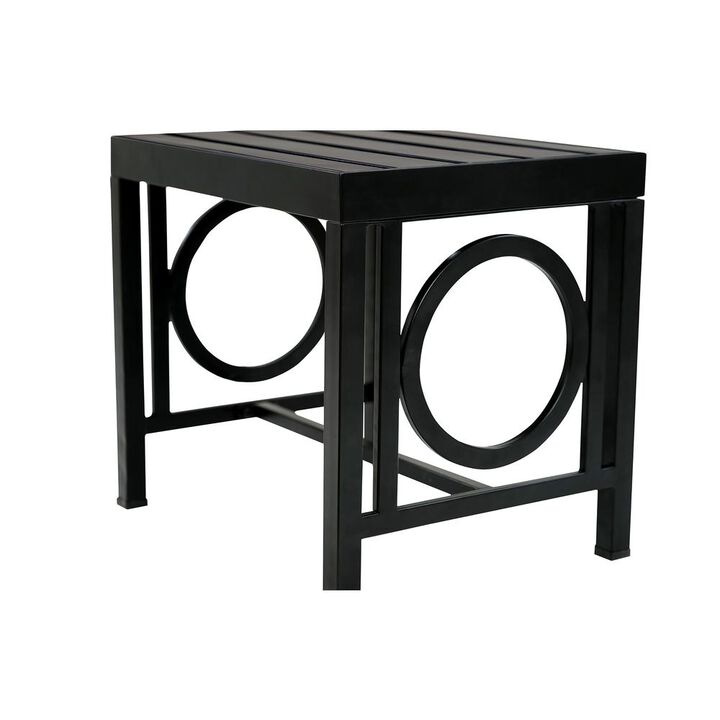 Carolina Living Grammercy Outdoor Side Table - Black