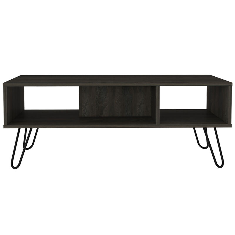 Newport Rectangle 2-Shelf Coffee Table White