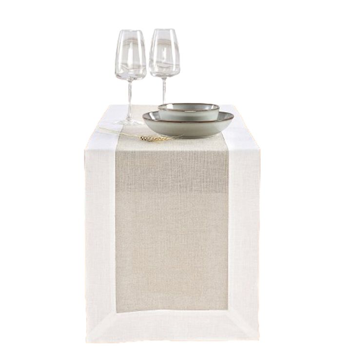 Solino Home 100% Pure Linen Table Runner | Contempo