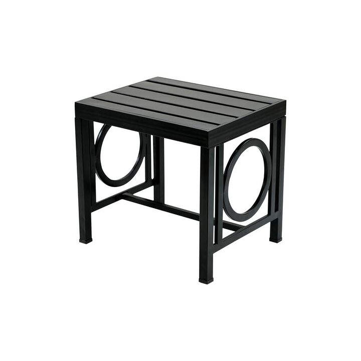 Carolina Living Grammercy Outdoor Side Table - Black