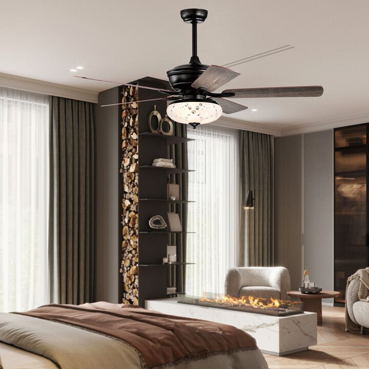 52 Inch Ceiling Fan with 3 Wind Speeds and 5 Reversible Blades