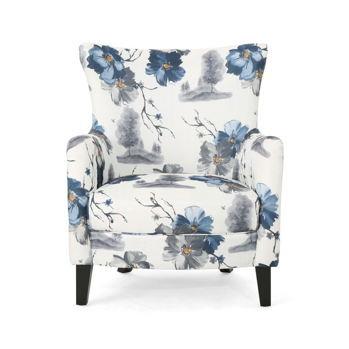 Merax Vintage Fabric Club Chair Armchair