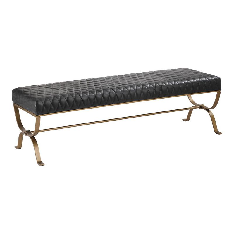 Moe's Home Collection Teatro Bench Antique Black