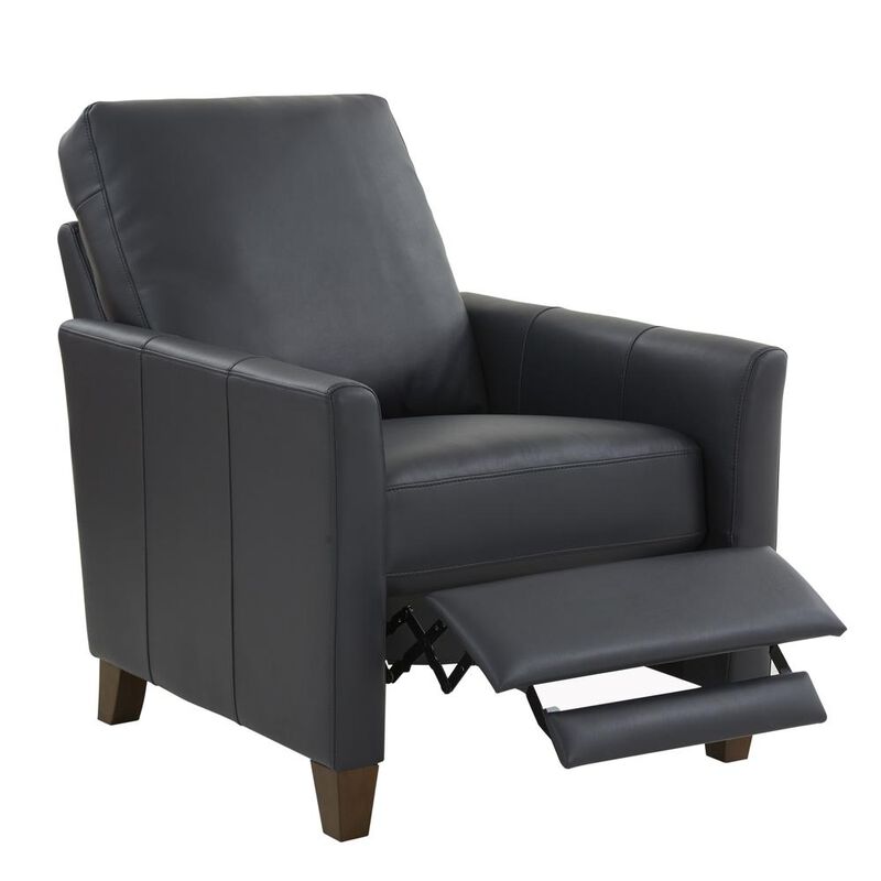 Comfort Pointe Penny Midnight Blue Faux Leather Modern Recliner