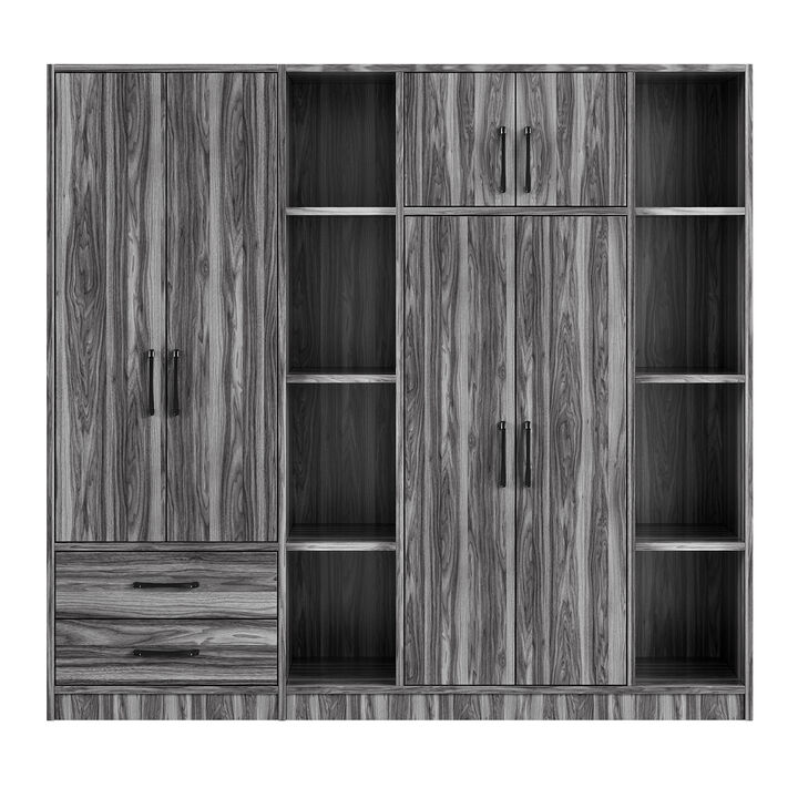 Merax 6-Door Wardrobe Closet for Bedroom