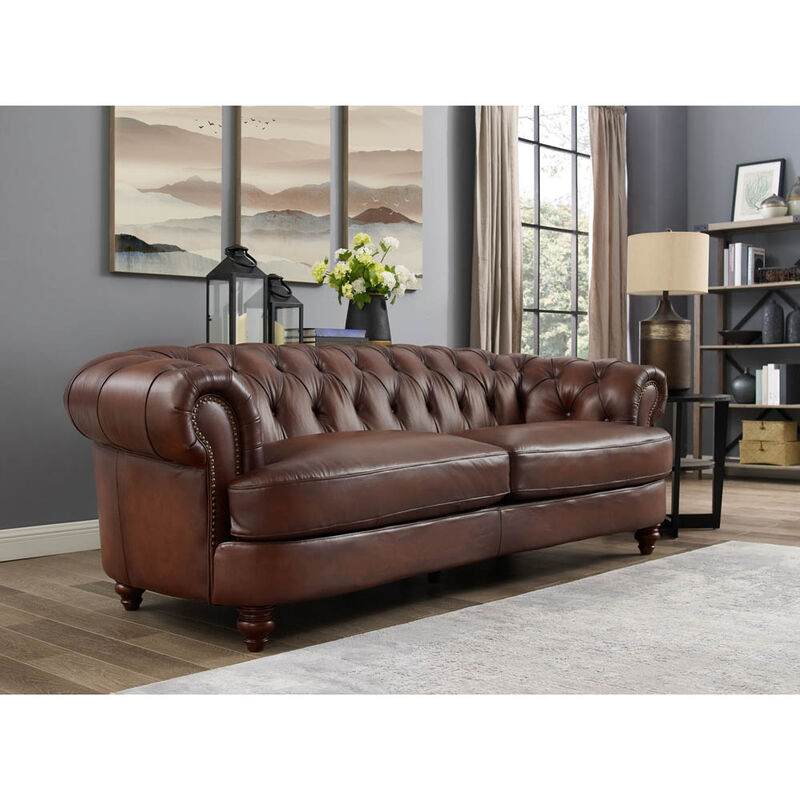 Newport Top Grain Leather Sofa