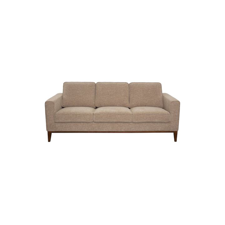Porter Designs Annie Wood Trim Sofa, Cream