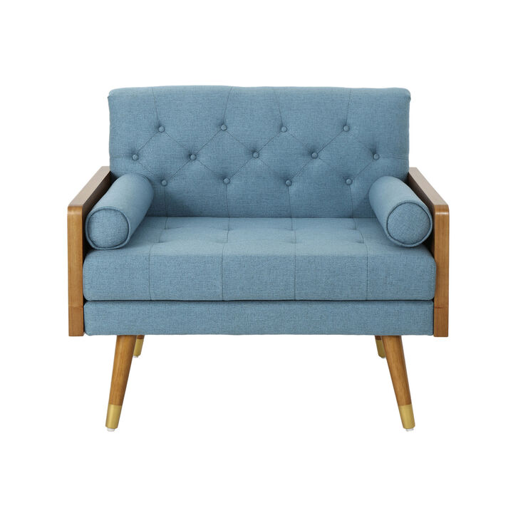 Merax Wooden Frame Soft Cushion Sofa Chair