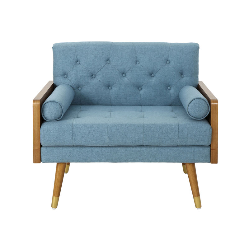 Merax Wooden Frame Soft Cushion Sofa Chair
