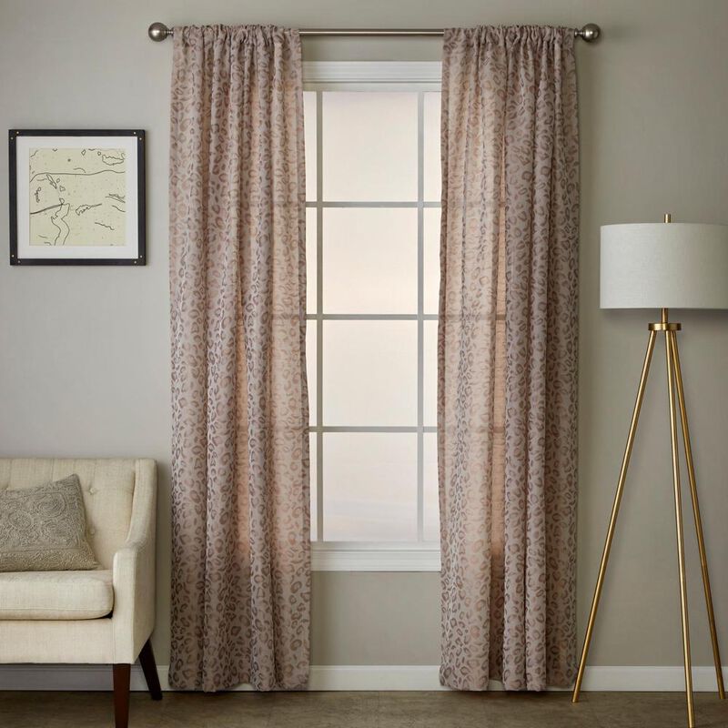 SKL Home By Saturday Knight Ltd Cheetah Spot Window Curtain Panel - 56X84", Bronze