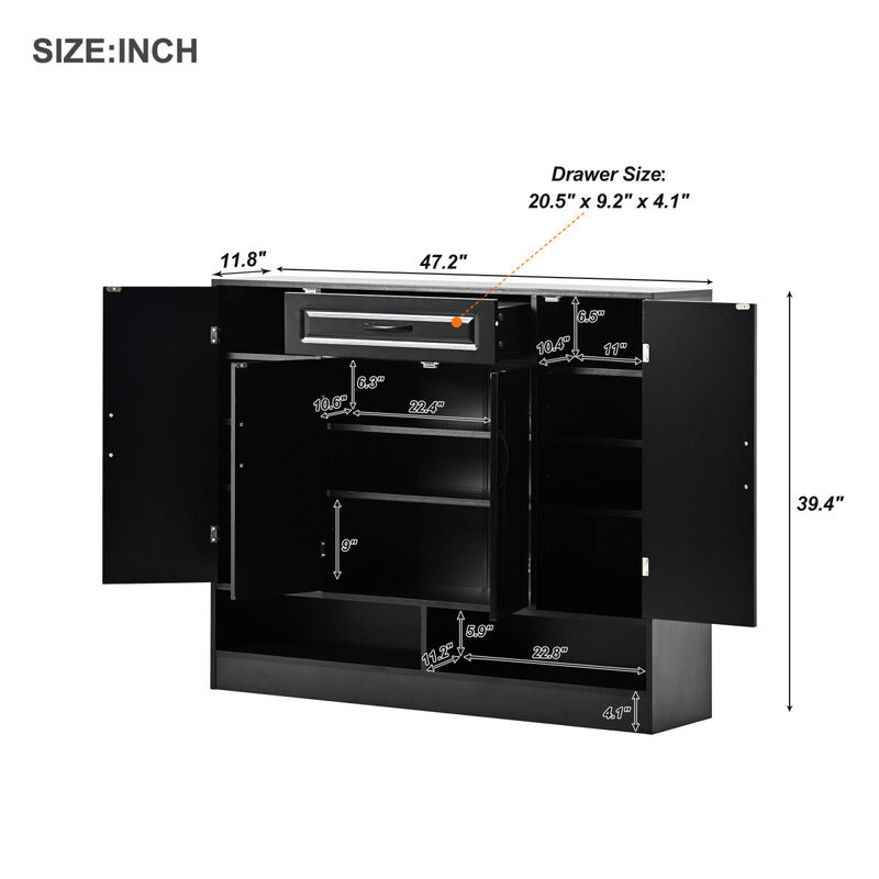 Adjustable Modern Shoe Cabinet & Organizer