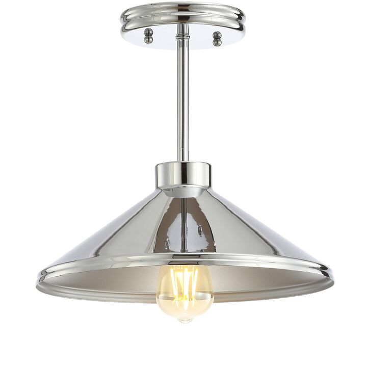 Cisco Iron Modern Farmhouse LED Semi Flush Mount