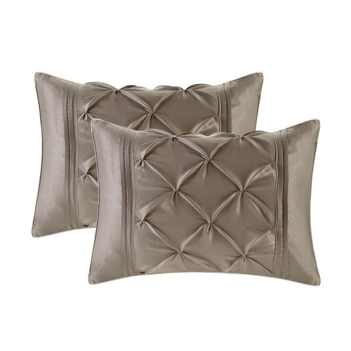 Belen Kox Taupe Tufted 24-Piece Room Set, Belen Kox