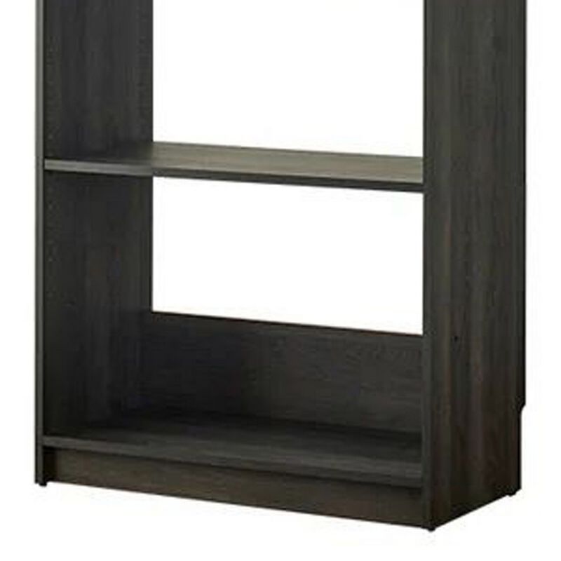 Dee Modular Closet System, 1 Metal Hanging Rod and 1 Shelf, Black Finish