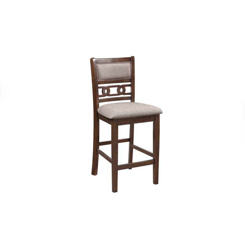 New Classic Furniture Furniture Gia 5-Piece Transitional Wood Counter Set in Cherry