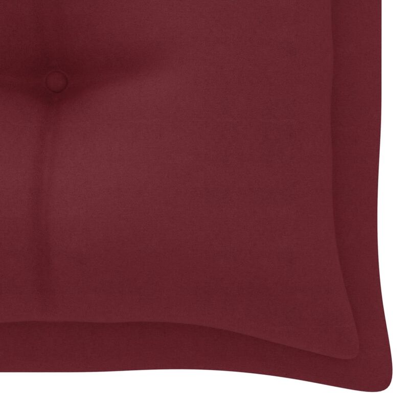 vidaXL Garden Bench Cushion Wine Red 78.7"x19.7"x 2.8" Fabric