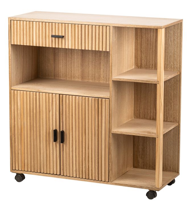 Solid Wood Serving Cart