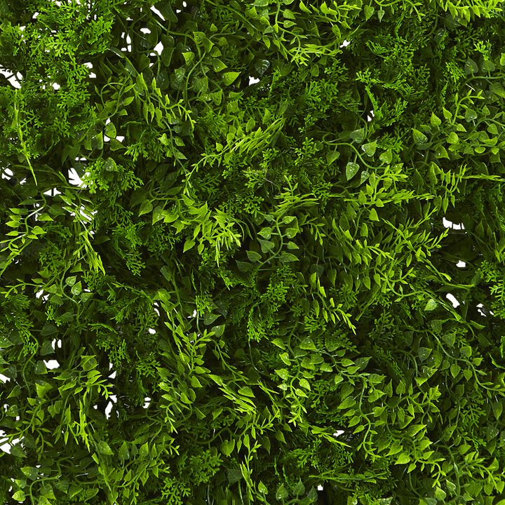 Nearly Natural 20-in x 20-in Mediterranean Fern Panel UV Resit (Indoor/Outdoor)