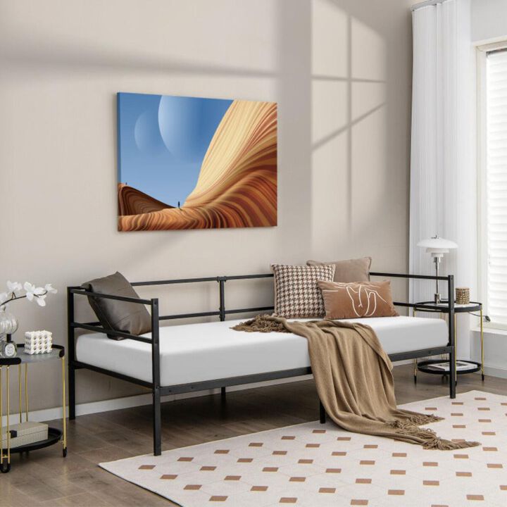 Hivvago Twin Size Metal Daybed Frame for Living Room Bedroom